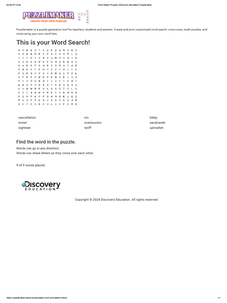 Word Search Puzzle 2 | PDF