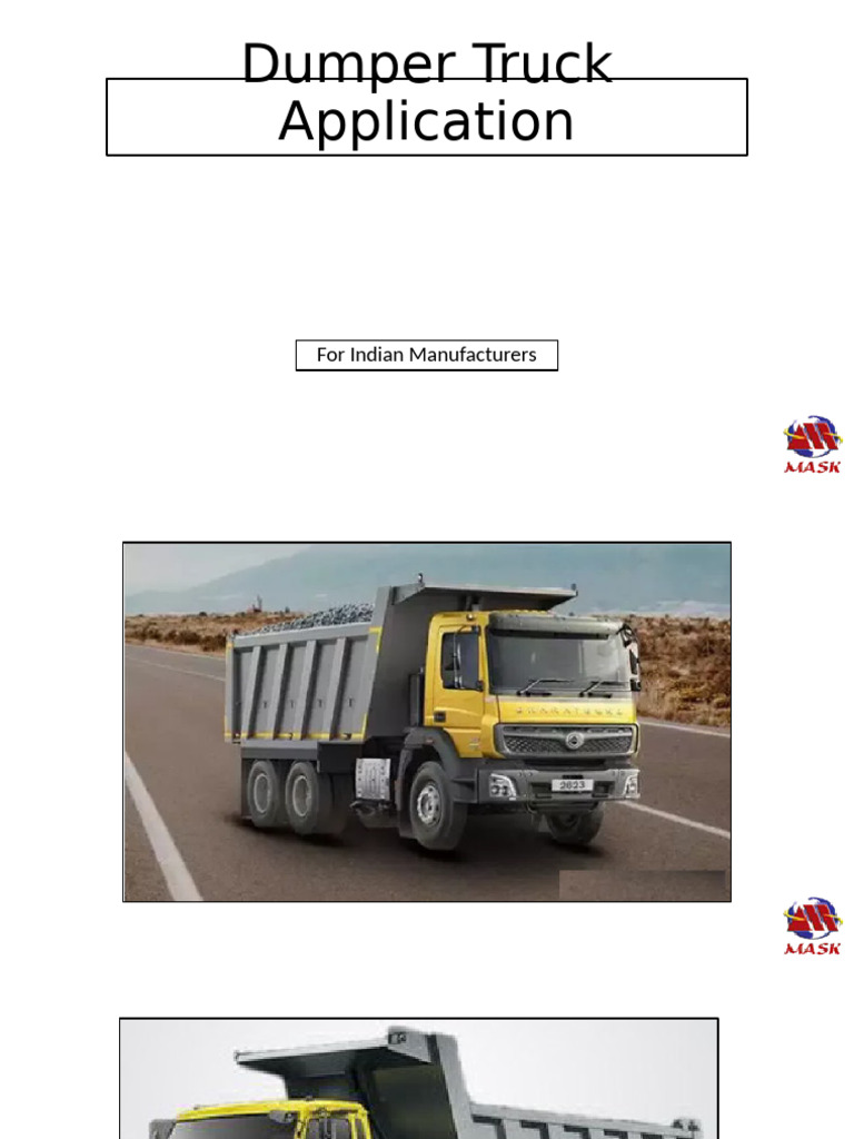 Dumper Truck Applications | PDF