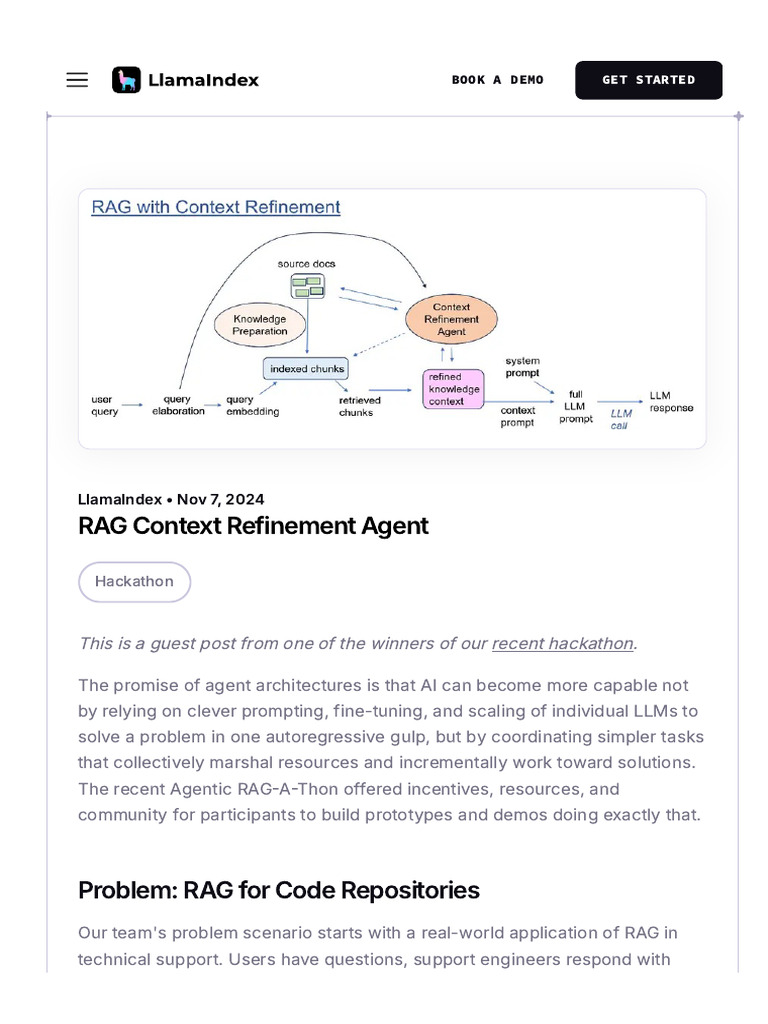 WWW Llamaindex Ai Blog Rag Context Refinement Agent... | PDF ...