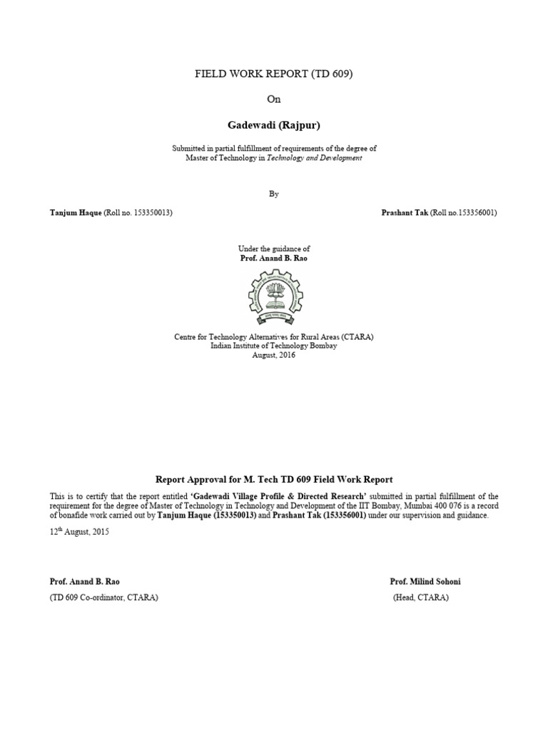 FIELD WORK REPORT | PDF | Agriculture