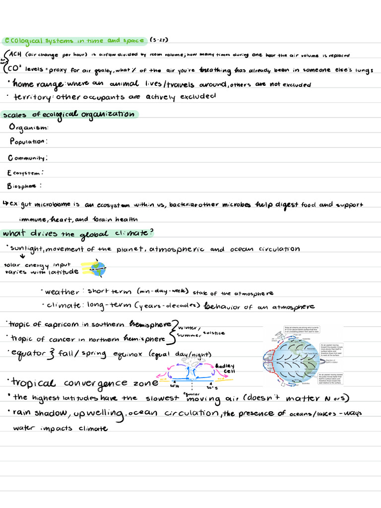 BSC 2011 Ecology Notes 2 | PDF | Ecology | Oceans