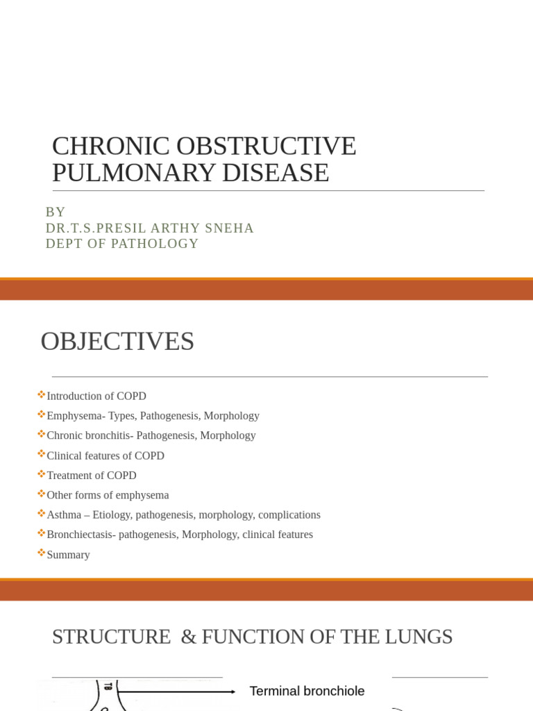 Understanding Chronic Obstructive Pulmonary Disease | PDF | Chronic ...