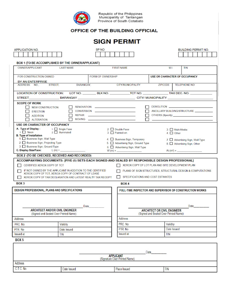 Sign Permit | PDF