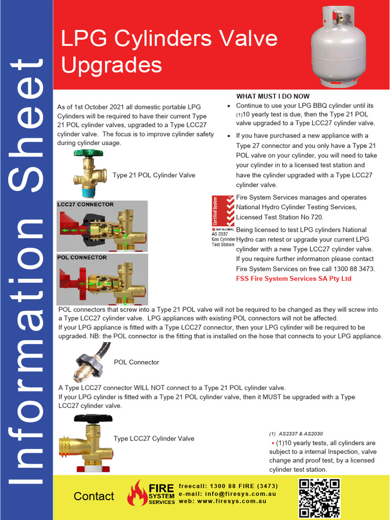 Lpg Cylinder Valve Upgrade V3 Pdf Gases