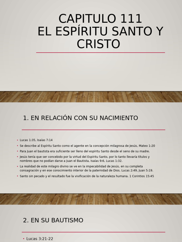 El Espíritu Santo en la Vida de Cristo | PDF | espíritu Santo | Cristo ...