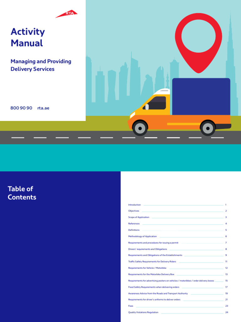 Dubai Delivery Services Guide | PDF | Motorcycle | Food Safety