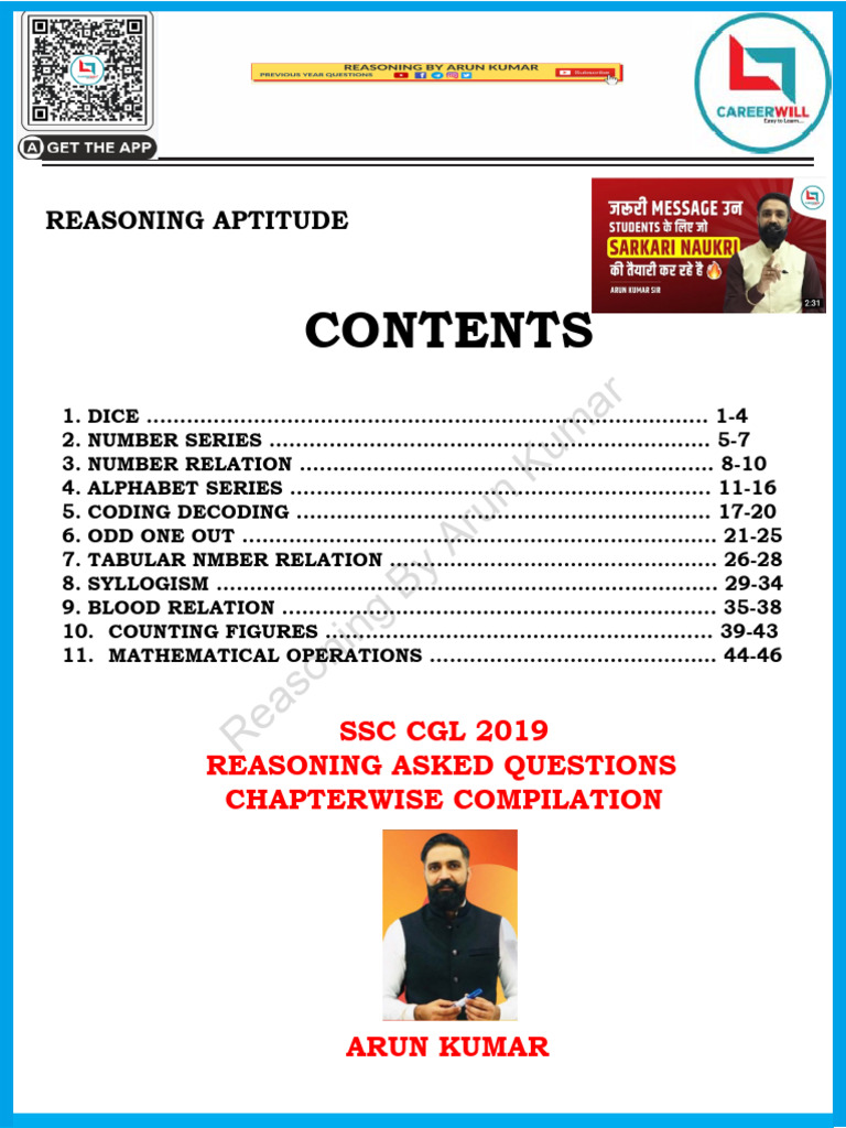 Reasoning Chapterwise | PDF