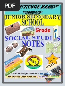 Grade 7 CBC Social Studies Notes by Vyntex Technologies