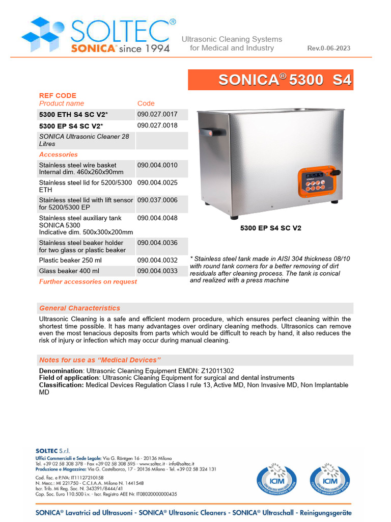 Technical Data Sheet STD Serie 5300 S4 (En) Rev - 0 - 06 2023 - 0 | PDF ...