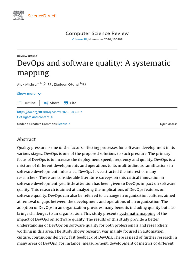 DevOps Impact on Software Quality | PDF | Software Quality | Software ...