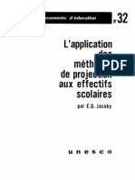 Methodes de Projection Des Effectifs Scolaires