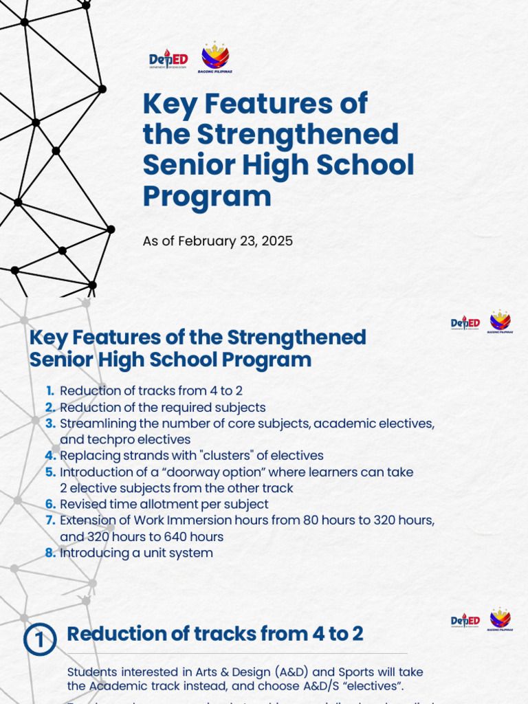 Key Features of Senior High School Program | PDF | Call Centre | Learning
