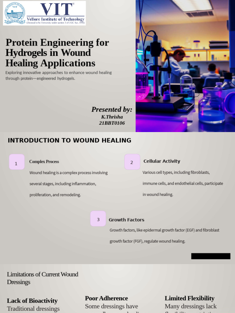 Protein-Engineered Hydrogels for Wound Healing | PDF | Wound Healing ...
