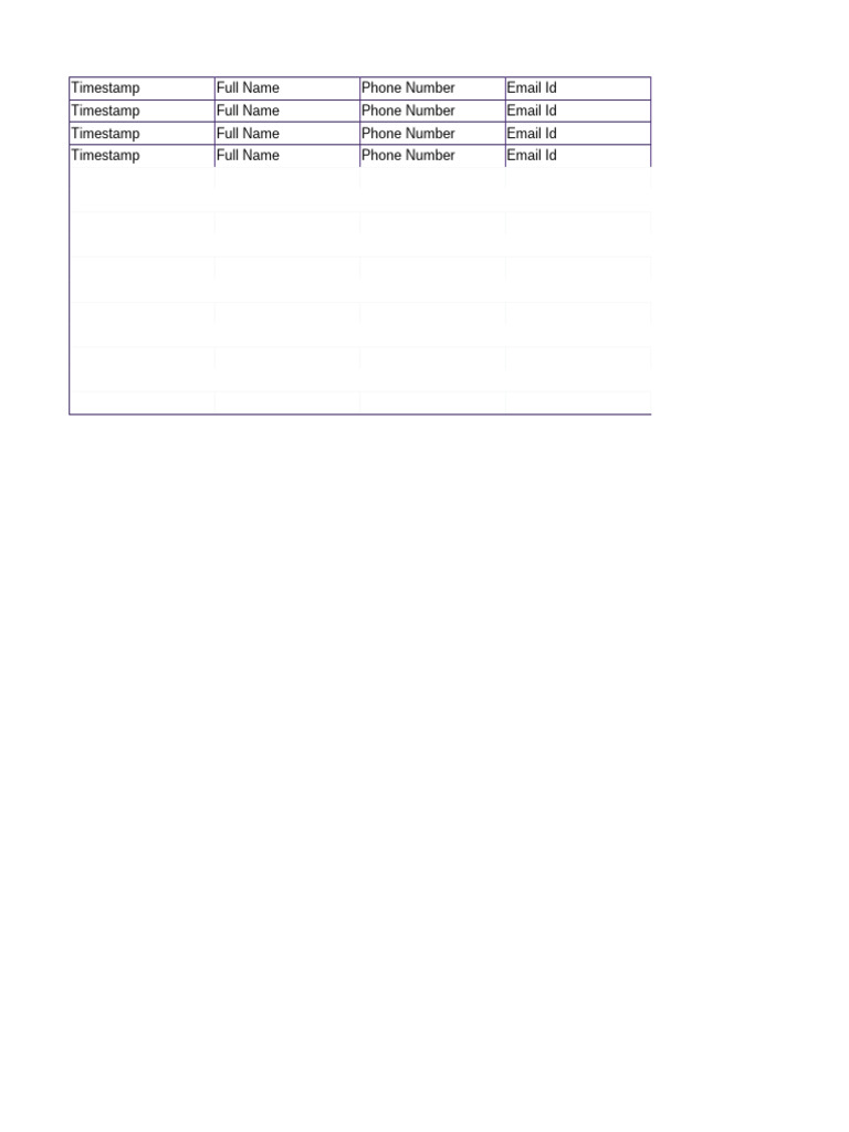 Job Application Data Collection Form | PDF