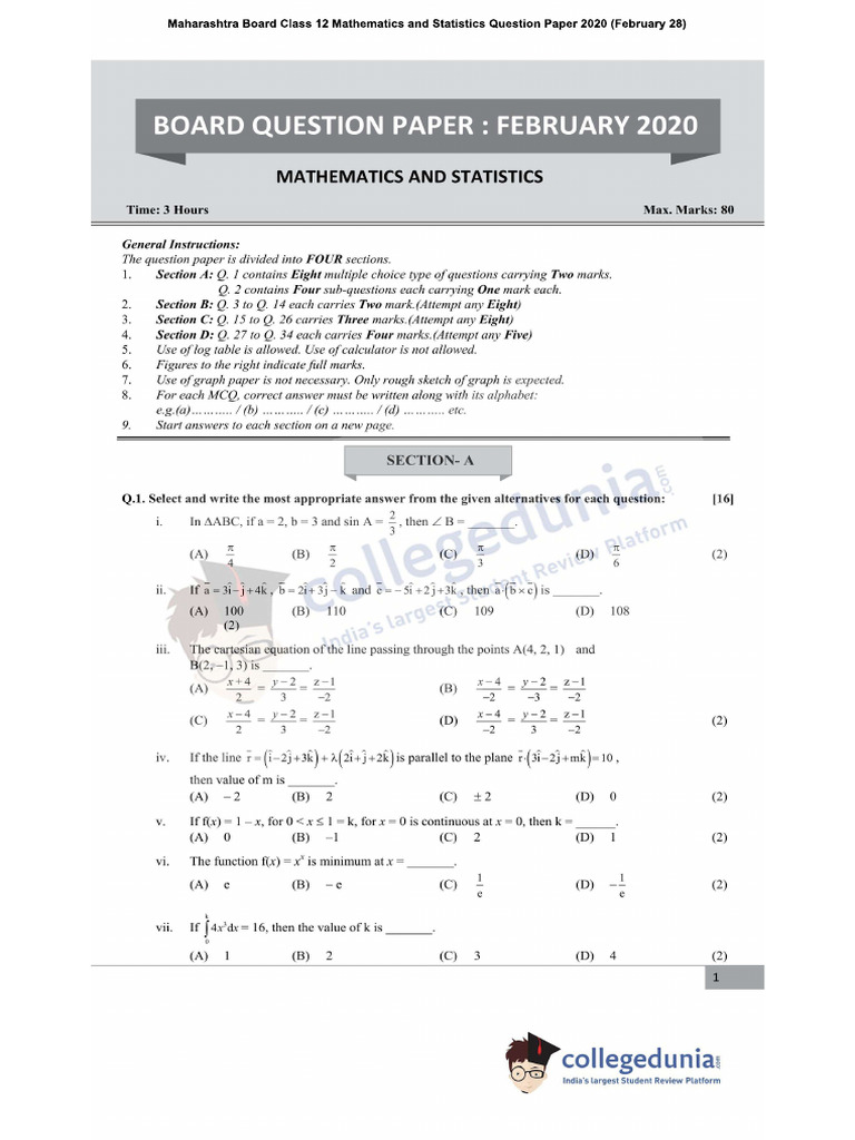 Math 2020 | PDF