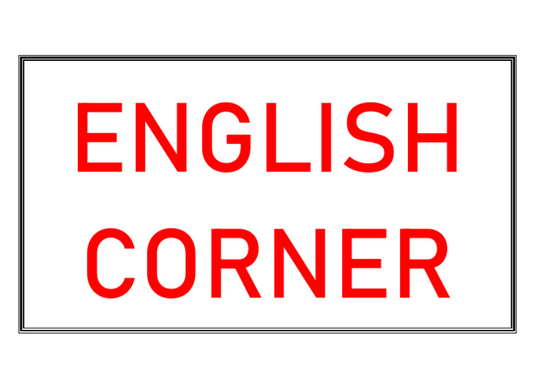 English Corner Pdf