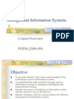 Management Information Systems: Course Overview
