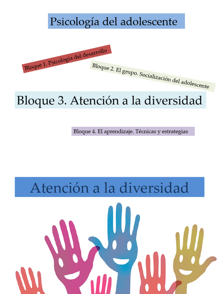 Atención a la Diversidad en Educación | PDF | Plan de estudios | Evaluación
