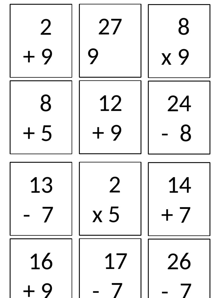 Addition Card | PDF