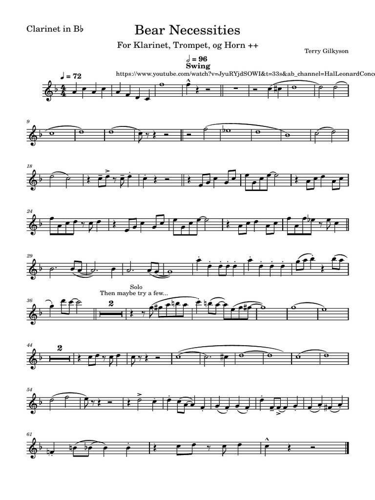 bear-necessities-trumpet-sheet-music-pdf