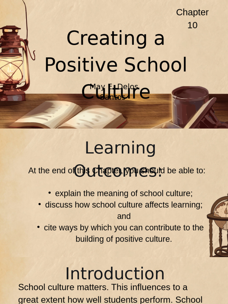 Building a Positive School Culture | PDF | Teachers | Learning