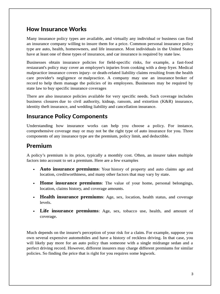 Page 3 | PDF | Insurance | Home Insurance