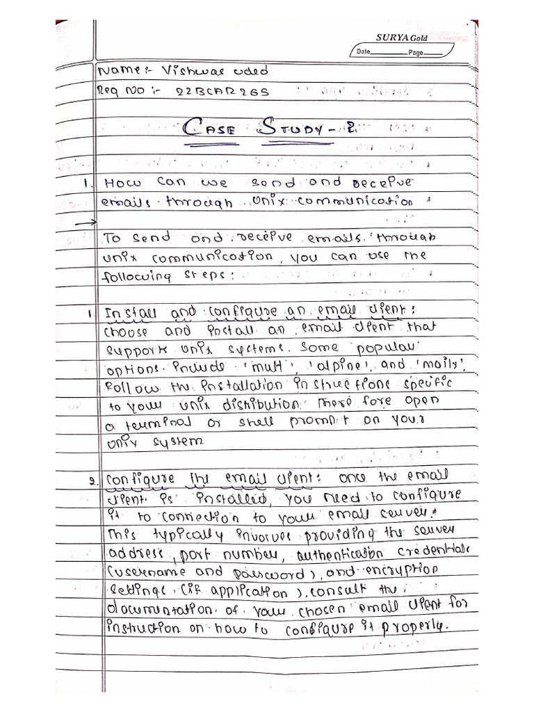Case Study 2 Unix Programming PDF | PDF