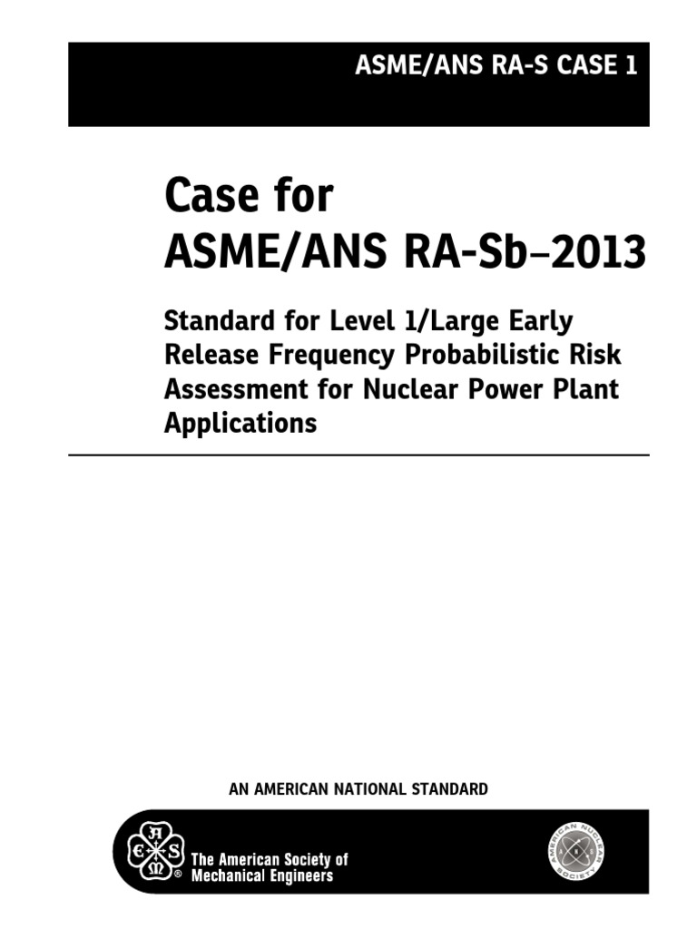ASME/ANS RA-S Case 1: Seismic PRA Guidelines | PDF | Seismology ...