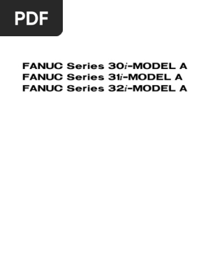 FANUC 31i Model A Operator's Manual | PDF | High Voltage