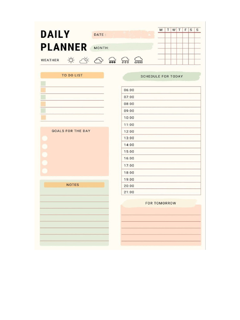 Daily Planner | PDF