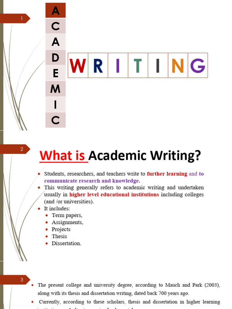 ACADEMIC WRITING (Final) | PDF | Thesis | Methodology