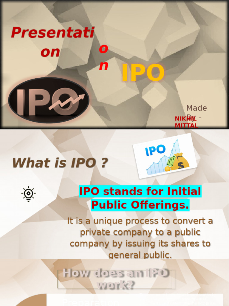 Understanding IPOs and Investment Steps | PDF | Initial Public Offering ...