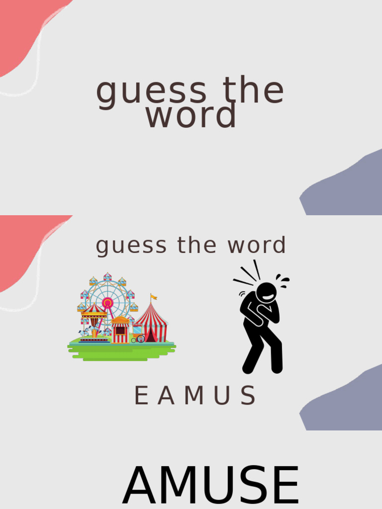 Word Guessing Game Examples | PDF