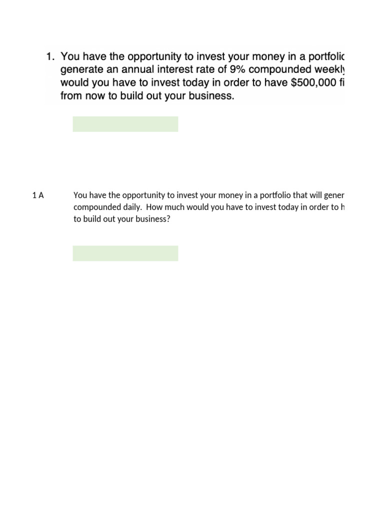 Week 2 Practice Problems | PDF