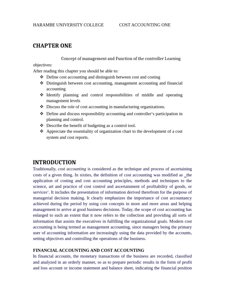 Cost Accounting for Management Decisions | PDF | Cost Accounting | Expense