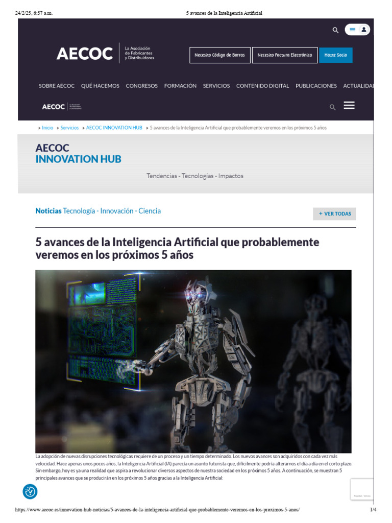 Avances de IA en 5 años: Innovaciones clave | PDF | Inteligencia ...