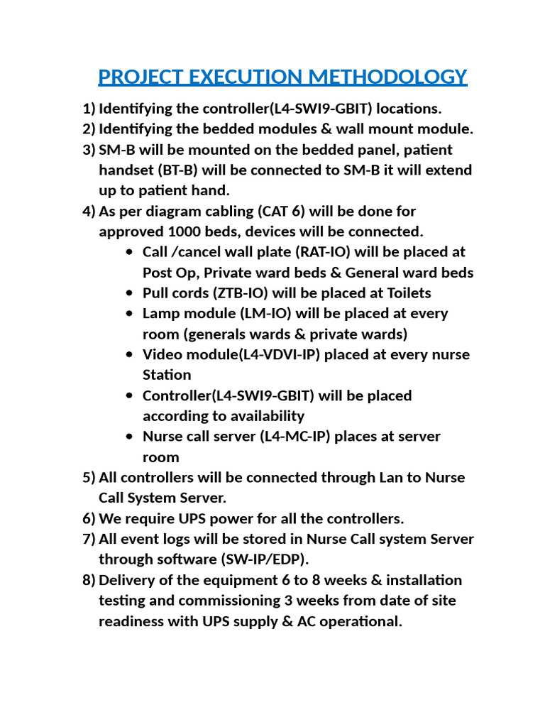 Nurse Call System Installation Guide | PDF