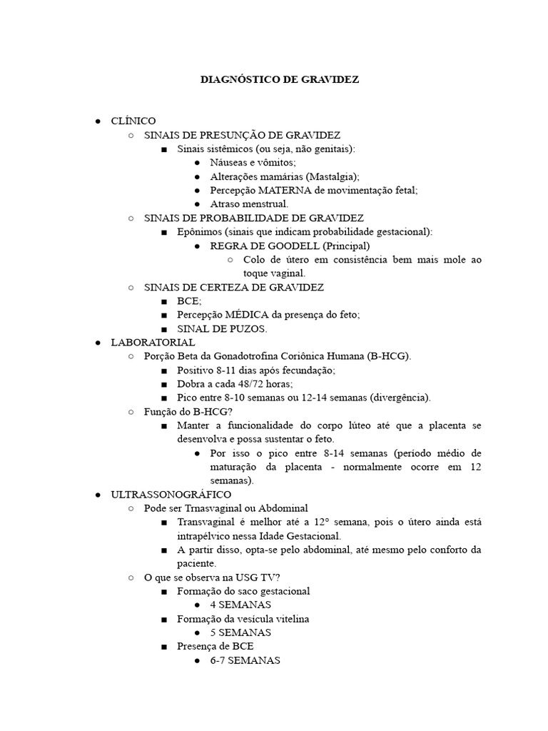 Diagnóstico e Assistência na Gravidez | PDF | Gravidez | Especialidades ...
