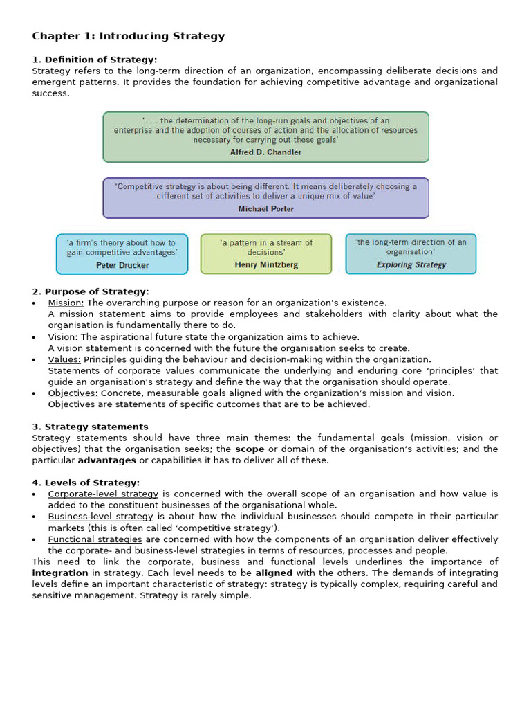 Understanding Organizational Strategy | PDF