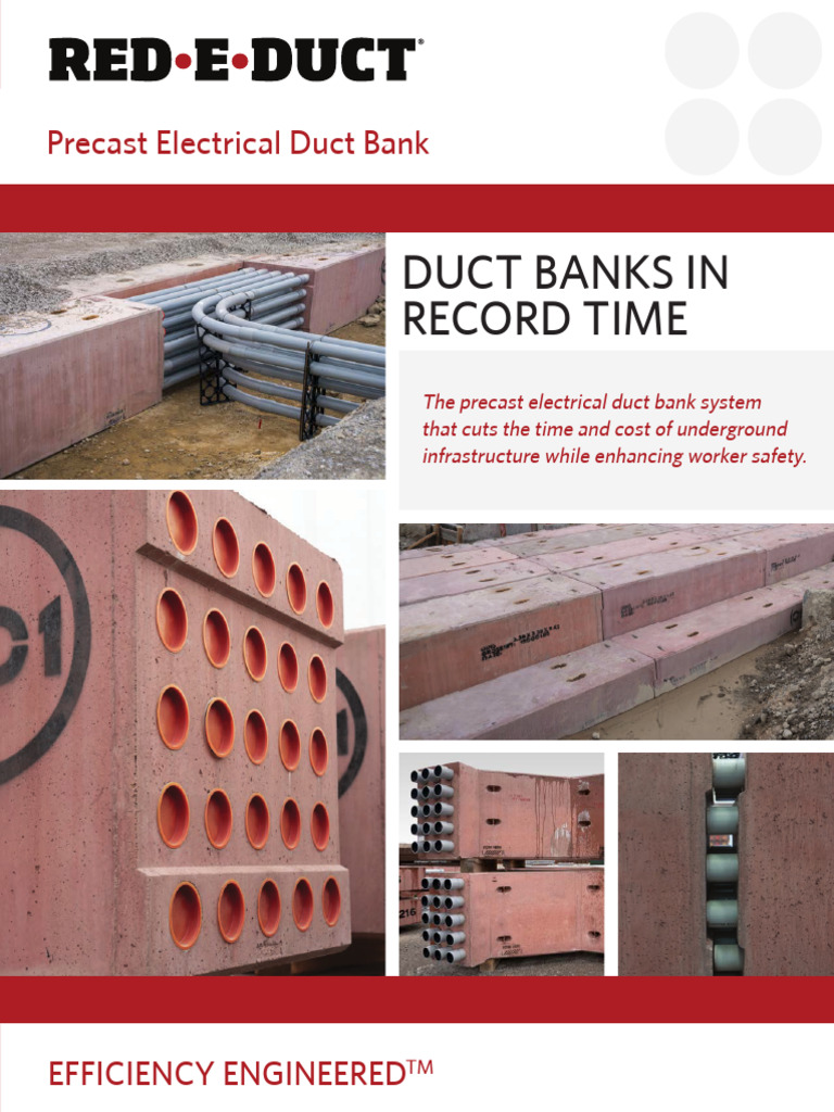 Precast Electrical Duct Bank Solutions | PDF | Pipe (Fluid Conveyance ...