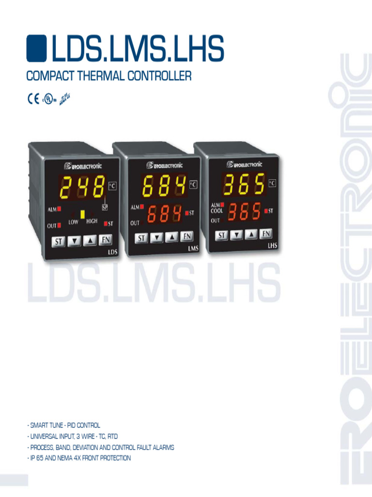 ERO Electronic PID Controller Specs | PDF | Power Supply | Electrical ...