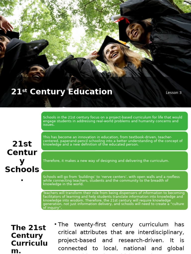 21st Century Education | PDF | Learning | Teachers