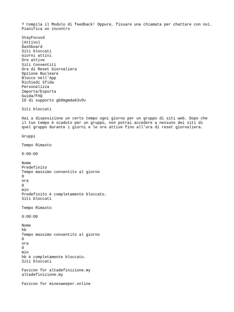 Compila Il Modulo Di Feedback! Oppa | PDF