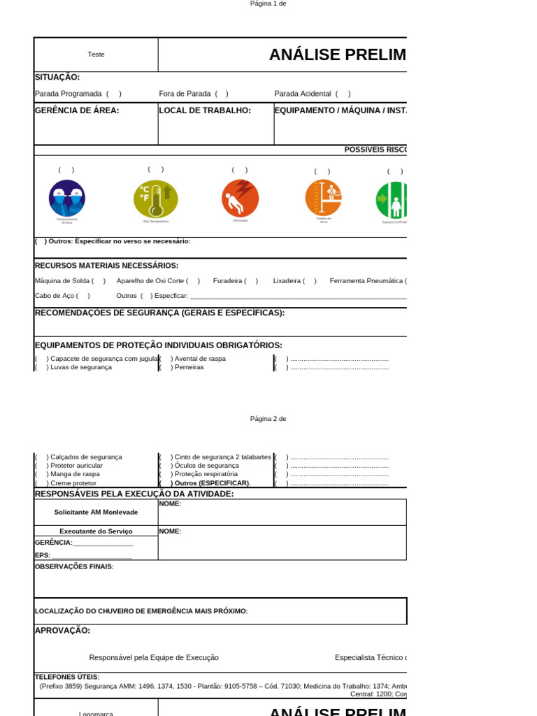 Análise de Riscos e Segurança no Trabalho | PDF | Ambulância