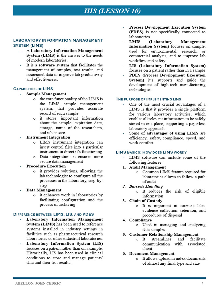 His Lec l10 | PDF | Computing | Information Technology