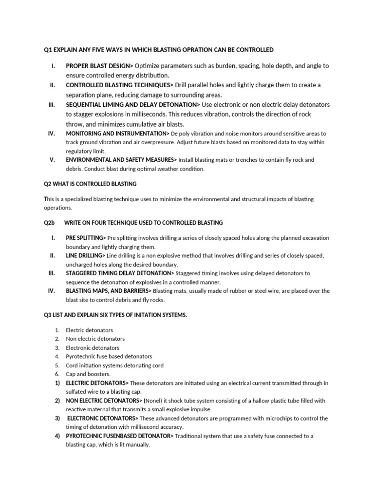 Explosive Engineering | PDF