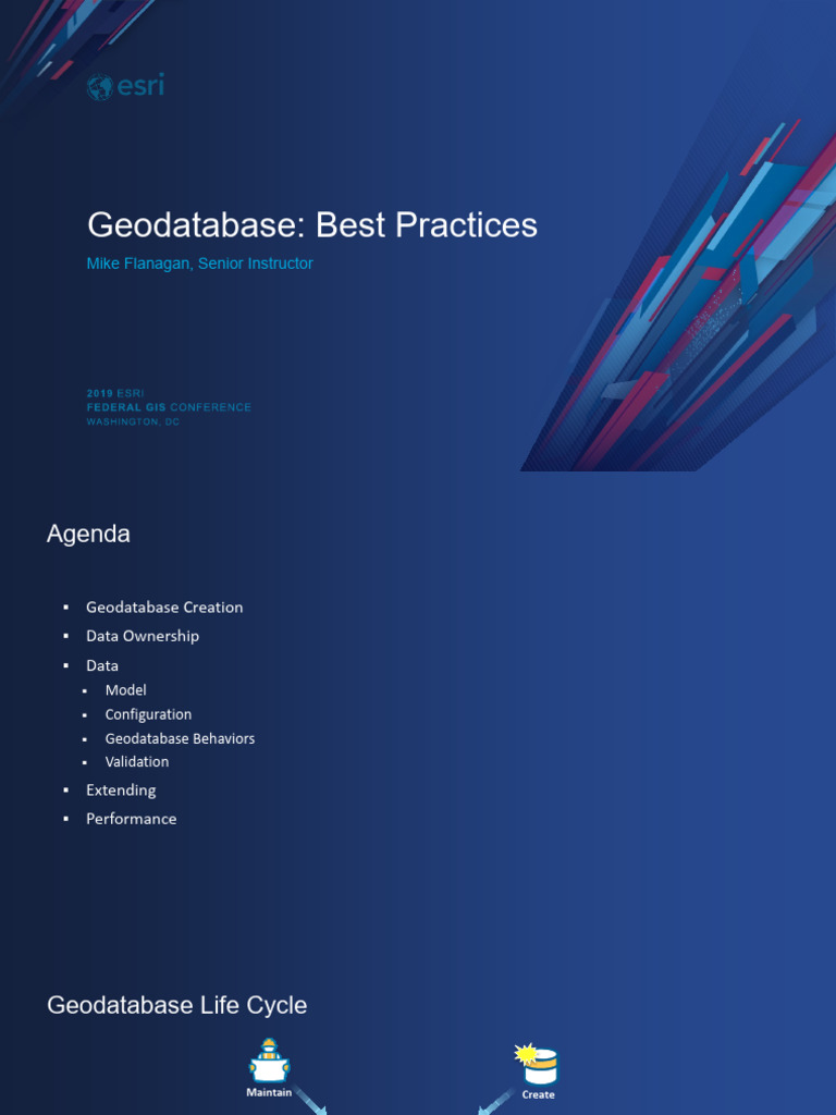 Geodatabase Best Practices Guide | PDF | Arc Gis | Esri