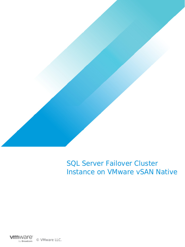 SQL Server Failover Cluster Instance On Vmware Vsan Native | PDF ...
