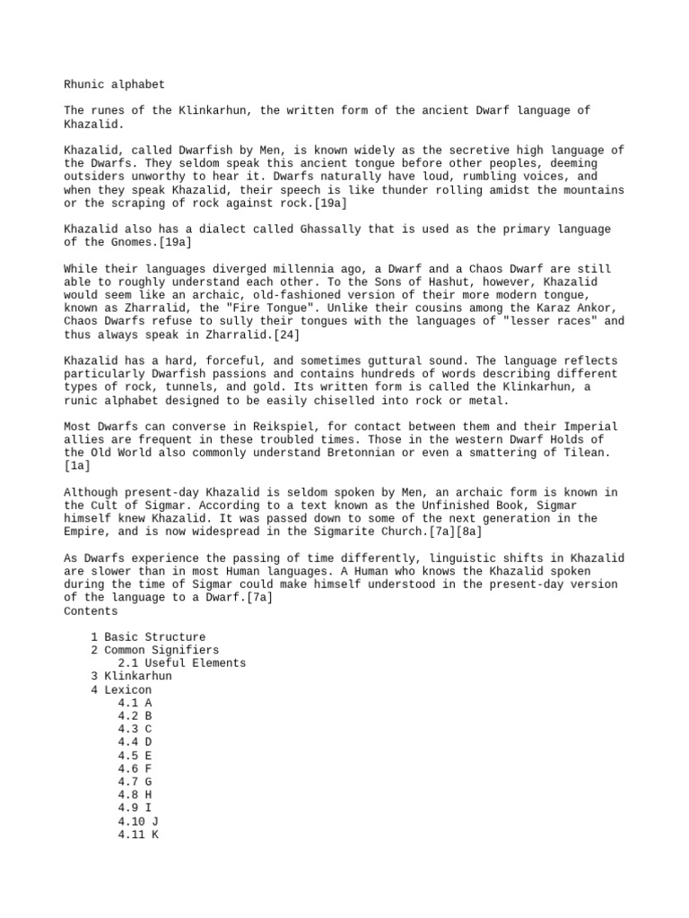 Klinkarhun: The Rhunic Alphabet Explained | PDF | Word | Theft