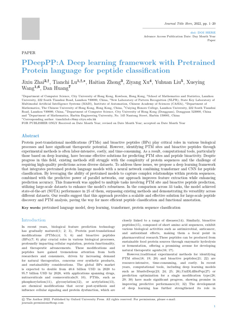 Deep Learning for Peptide Classification | PDF | Receiver Operating ...